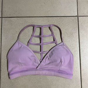 Lavender strappy sports bra / bikini top size XS / S